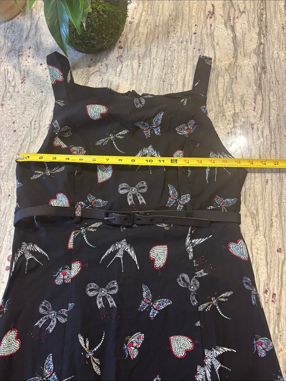 Maeve Black Floral & Butterfly Square-Neck Mini Dress - Picture 5 of 12